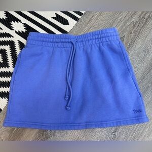 TNA Aritzia Cozy AF Fleece Purple Lounge Boyfriend Skirt XS